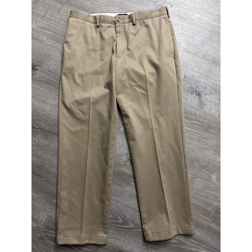 Lands End‎ Tailored Fit Mens Khaki Chino Pants Size 35/28
